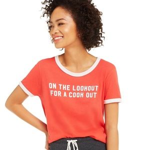 Wildfox On the Lookout Ringer Tee Size M